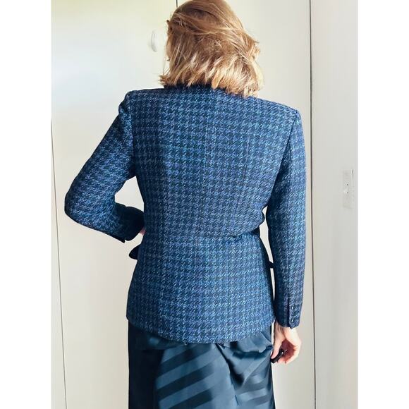 Vintage 90s Liz Tweed Blazer in Purple Size 8M Classic Heritage Preppy - Picture 9 of 11